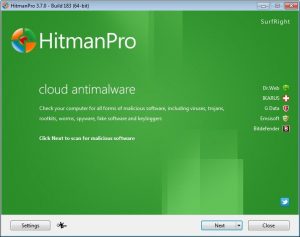 Scan your computer with HitmanPro