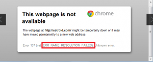 How to Fix ERR_NAME_RESOLUTION_FAILED Error in Chrome