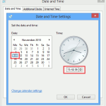 Setting the date and time