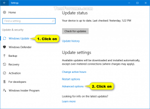 Turn off updates for other Microsoft products