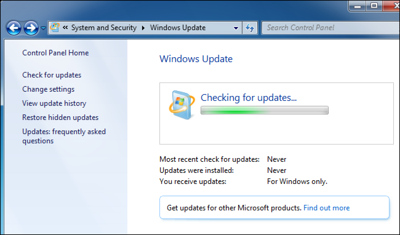 update windows7