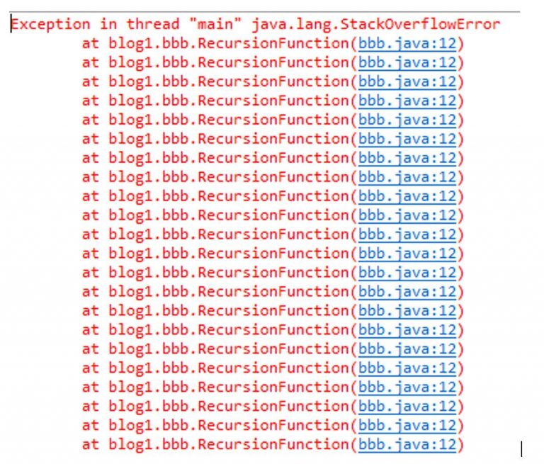 solution-for-stackoverflowerror-infinite-recursion-java