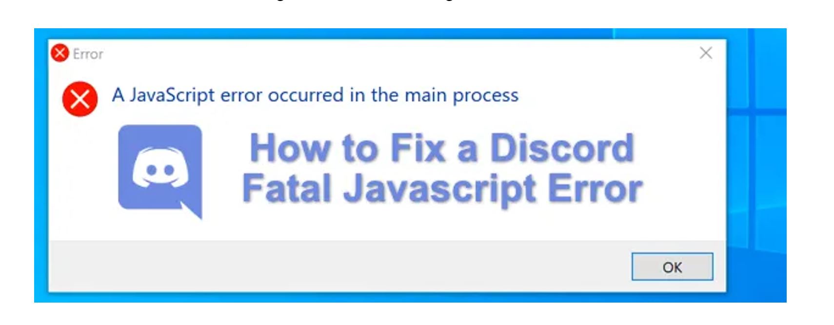 Discord Fatal JavaScript Error Mac