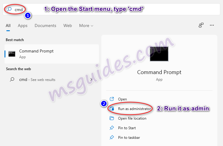 run cms command prompt